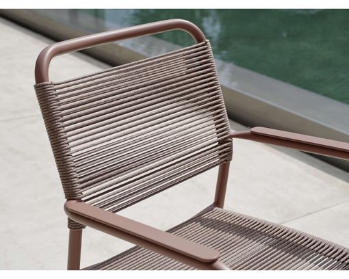 Stern Stapelsessel "Joris", Terra, Aluminium/Kordel-Look - Terra - 5