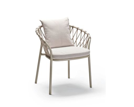 Stern Sessel "Klea", Kordel, greige - Greige/Vanilla - 1