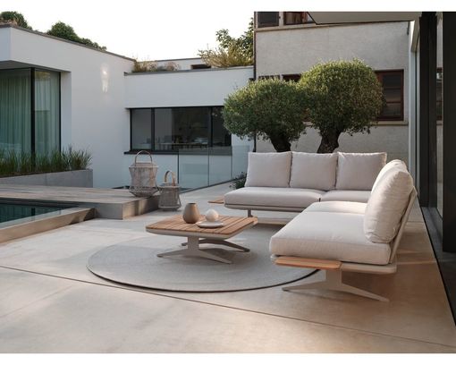 Stern Lounge/Liege "Enya" - Greige / Vanilla - 4