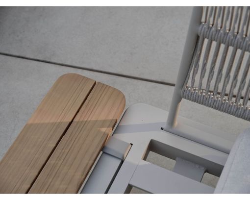 Stern Anstecktisch "Enya" aus Teakholz, klein - Braun/Greige - 2