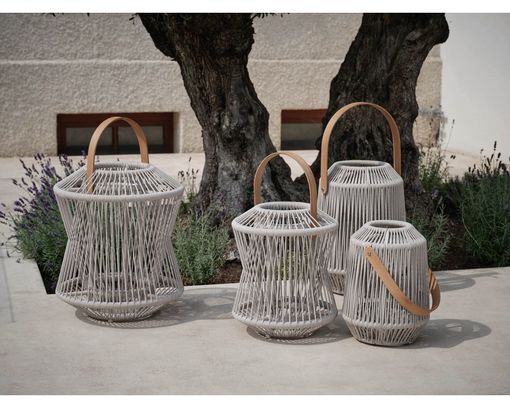 Stern Laterne "Yola", Kordel greige - Greige - 2