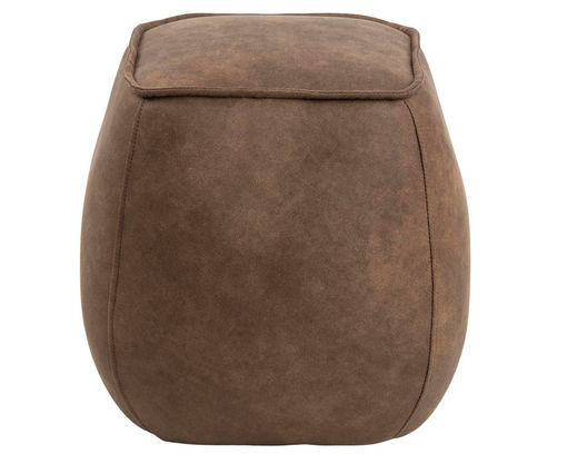 Hocker "Achensee" gelb - hellbraun - 1