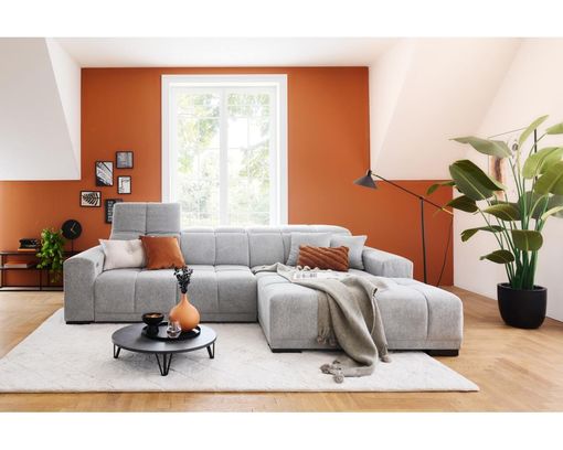 Wohnlandschaft "Imsweiler", leger, mit Funktionen - Aragon 90 Grau - 3