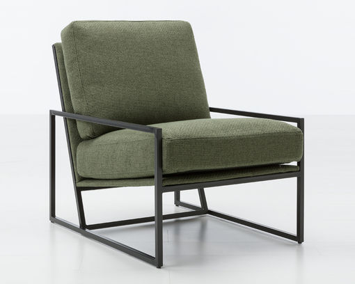 Lounge-Sessel, leger Aqua - Dunkelgrün - 1