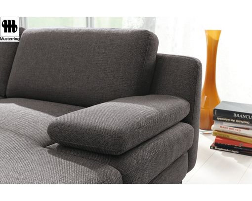 Wohnlandschaft "MR 360" Musterring, legere Polsterung, grau - Stoff Orlando dark-grey - 3