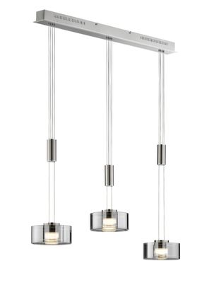 LED-Pendelleuchte "Lavin", 3-flammig - Silber - 2
