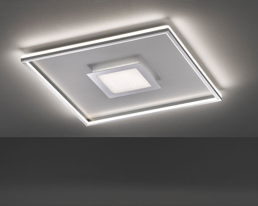 LED Deckenleuchte "Zoe" - chrom / aluminiumfarben / weiß - 1