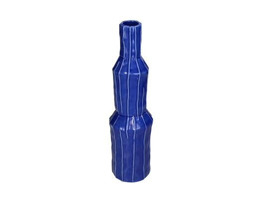Trendhopper Vase, Steinware, blau, ca. 34 cm - Blau - 1