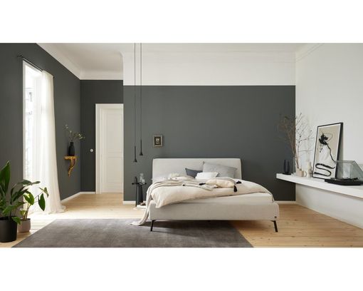 Interliving Polsterbett 1417, Feincord - Silber - 1