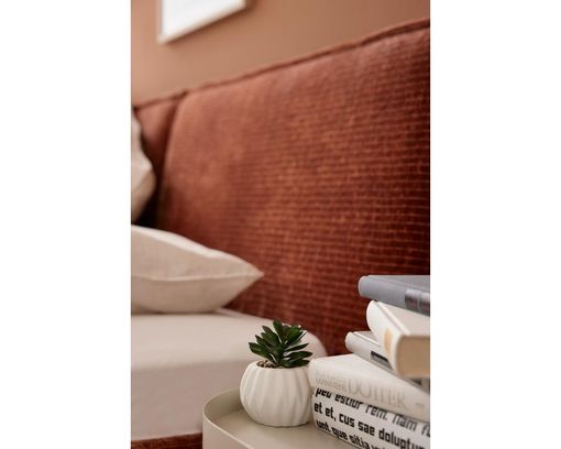 Interliving Polsterbett 1417, rostfarben - Rusty - 8