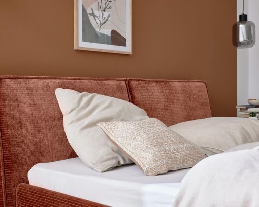 Interliving Polsterbett 1417, rostfarben - Rusty - 10