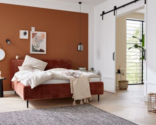 Interliving Polsterbett 1417, rostfarben - Rusty - 15