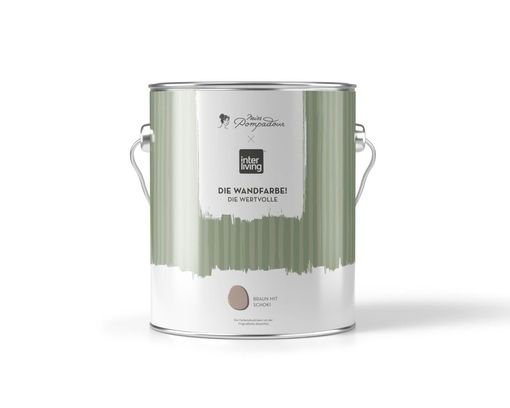 MissPompadour Wandfarbe "Die Wertvolle", Braun mit Schoki / 2,5 L - Braun - 2