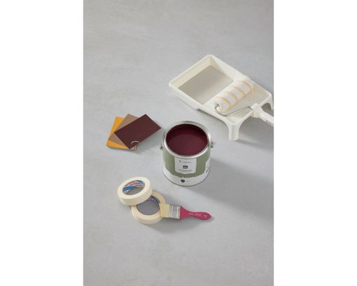 MissPompadour Wandfarbe "Die Wertvolle", Rot mit Merlot / 2,5 L - Rot mit Merlot - 5