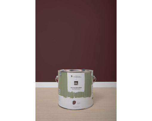 MissPompadour Wandfarbe "Die Wertvolle", Rot mit Merlot / 2,5 L - Rot mit Merlot - 6