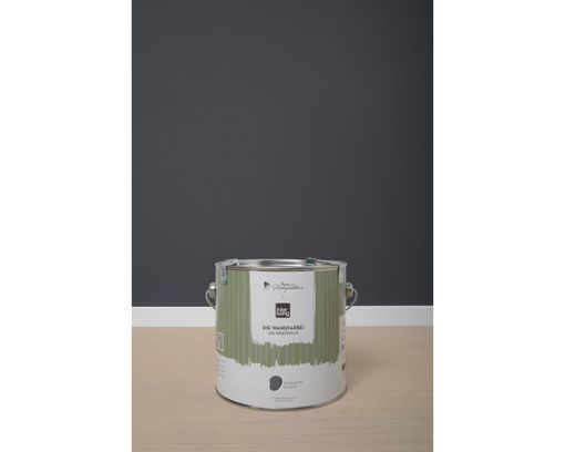 MissPompadour Wandfarbe "Die Wertvolle", Schwarz mit Schiefer / 2,5 L - Schwarz mit Schiefer - 3