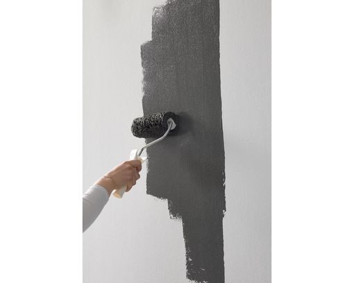MissPompadour Wandfarbe "Die Wertvolle", Schwarz mit Schiefer / 2,5 L - Schwarz mit Schiefer - 4