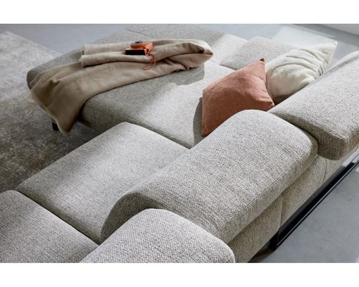 Interliving Wohnlandschaft 4460, leger, inkl. Kopfteilverstellung - Jazz Silber 121 - 3