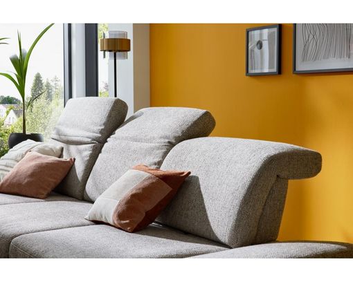 Interliving Wohnlandschaft 4460, leger, inkl. Kopfteilverstellung - Jazz Silber 121 - 5