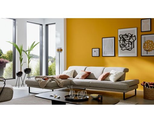 Interliving Wohnlandschaft 4460, leger, inkl. Kopfteilverstellung - Jazz Silber 121 - 7