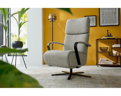 Interliving Funktionssessel 4565, leger, mit manueller Verstellung - Silber - 1