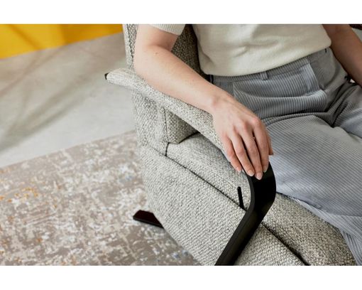 Interliving Funktionssessel 4565, leger, mit manueller Verstellung - Silber - 2