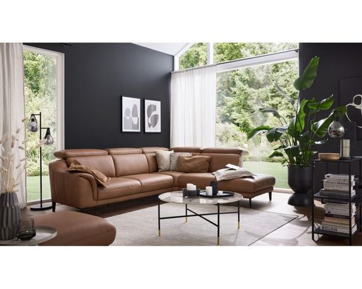 Interliving Wohnlandschaft 4461, Leder, braun - Haselnussbraun - 3