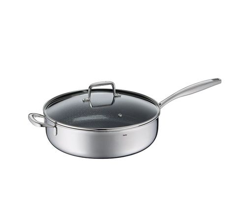 Schmorpfanne "Flavoria" mit Glasdeckel - Silber - 1
