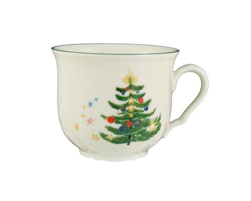 Kaffeeobertasse "Marie Luise Weihnachten", aus Porzellan - Weiß - 1