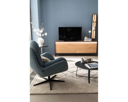 Schöner Wohnen Drehsessel "Kiko", blau - Eisblau - 3