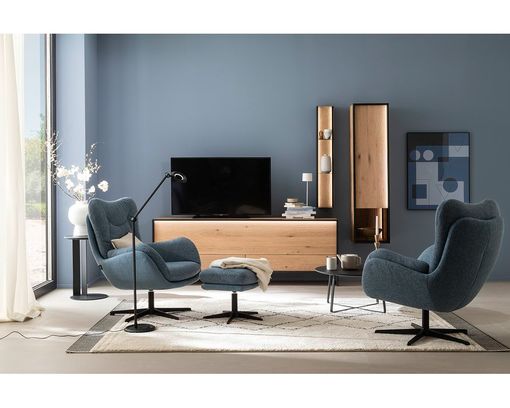 Schöner Wohnen Drehsessel "Kiko", blau - Eisblau - 4