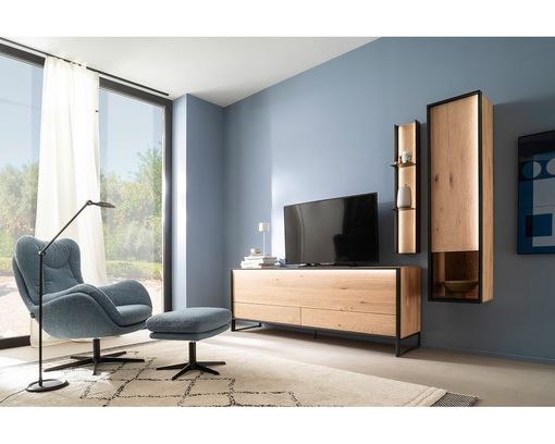 Schöner Wohnen Drehsessel "Kiko", blau - Eisblau - 5