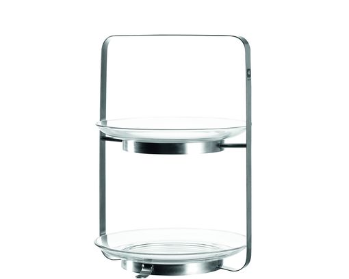 Etagere Senso 2-tlg. 028218 - Klar/Chrome - 1