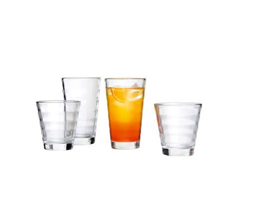 8-teiliges Becherset "Bari" - Durchsichtig - 1