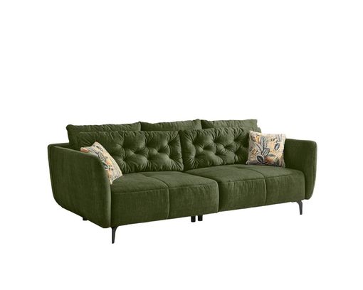 Bigsofa "Jöhstädt", grün, inkl. Zierkissen - Dunkelgrün - 1