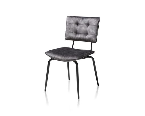 Stuhl "Manou" Henders & Hazel, anthrazit/Metall schwarz - anthrazit - 1