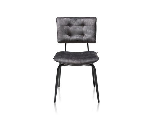 Stuhl "Manou" Henders & Hazel, anthrazit/Metall schwarz - anthrazit - 4