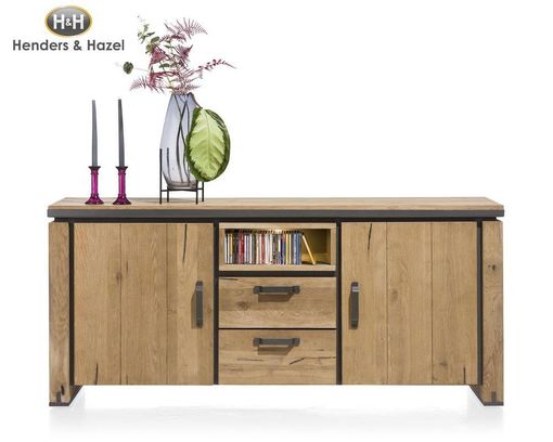 Sideboard "Farmland"  Henders & HazelEiche/Metall,  LED-Beleuchtung - Railway Brow - 1