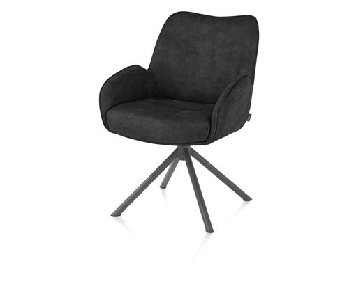 Henders & Hazel Armlehnstuhl "Riley", drehbar, schwarz - Off Black - 3