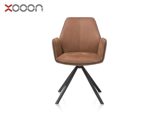 XOOON Armlehnstuhl "Kane", braun mit Drehgestell - Cognac - 1