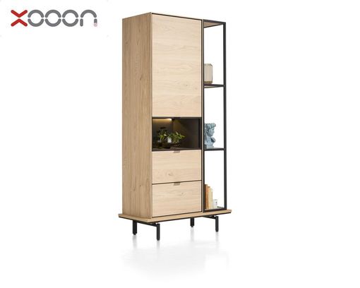 XOOON Schrank "Elements", ca. 60x180 cm - Braun - 4