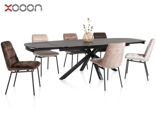 XOOON Esszimmerstuhl "Aurora", creme - Creme - 5