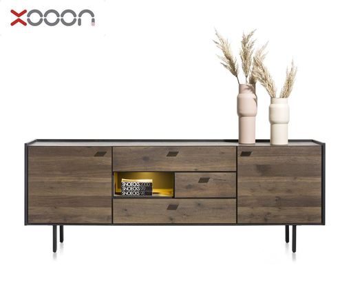 XOOON Sideboard "Fresno", ca. 220x80 cm - Burned - 2