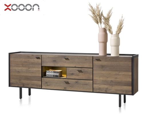 XOOON Sideboard "Fresno", ca. 220x80 cm - Burned - 4