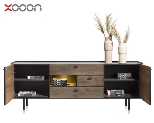 XOOON Sideboard "Fresno", ca. 220x80 cm - Burned - 5