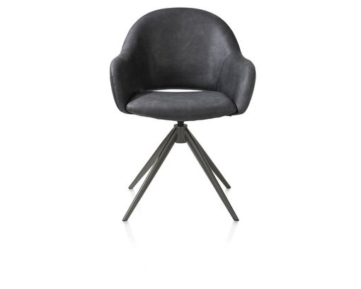 XOOON Armlehnstuhl "Finn", anthrazit - Anthrazit - 1