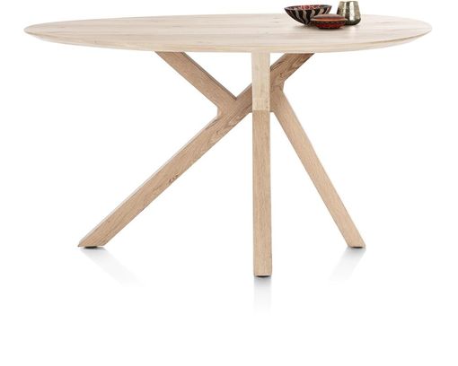 XOOON Tresentisch "Cosenza", oval, Eiche natural - Braun - 2