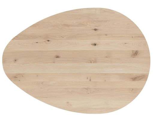 XOOON Tresentisch "Cosenza", oval, Eiche natural - Braun - 3