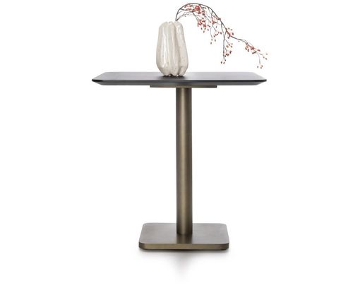 Coco Maison Bistrotisch "Brest" Marble light grey, Gold - Marble ligtn grey/Gold - 1