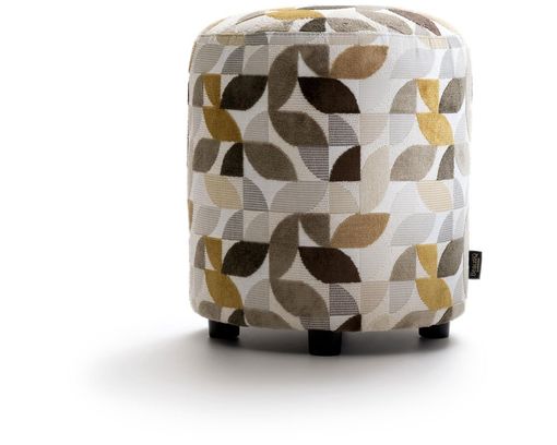 Coco Maison Hocker "Elite", rund, mehrfarbig - Creme - 1